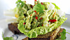Hjertesalat med avocado-krabbe-mos