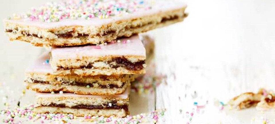 Hindbærsnitter med kokos