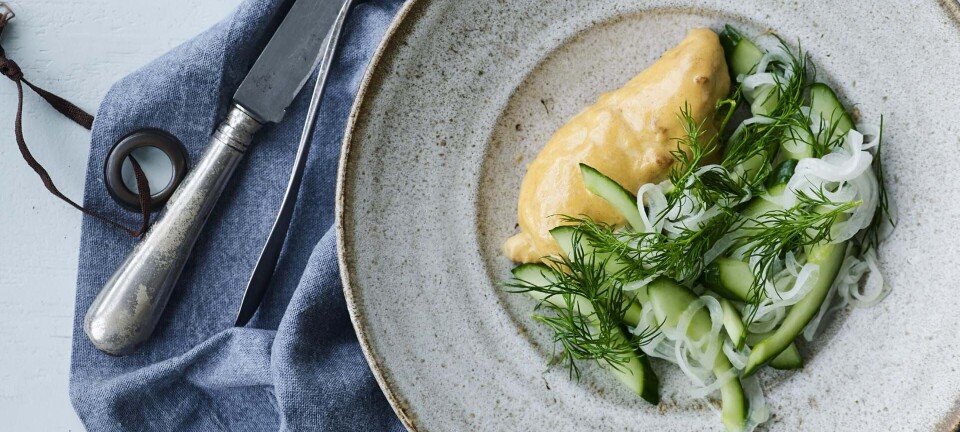 Sprød kylling med agurkesalat