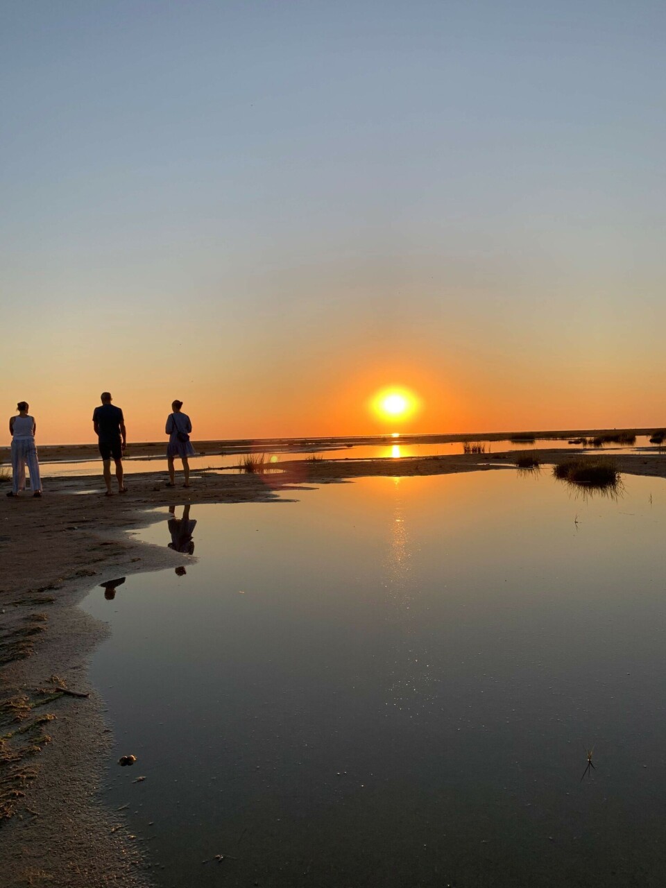 Stranden på Fanø kan bruges til alt fra legeplads til solnedgangsspot og lange meditative gåture.