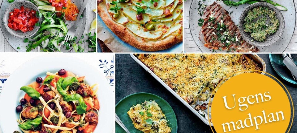 Ugens madplan: Nem kartoffelpizza, parmesanstegt kylling & grøn lasagne
