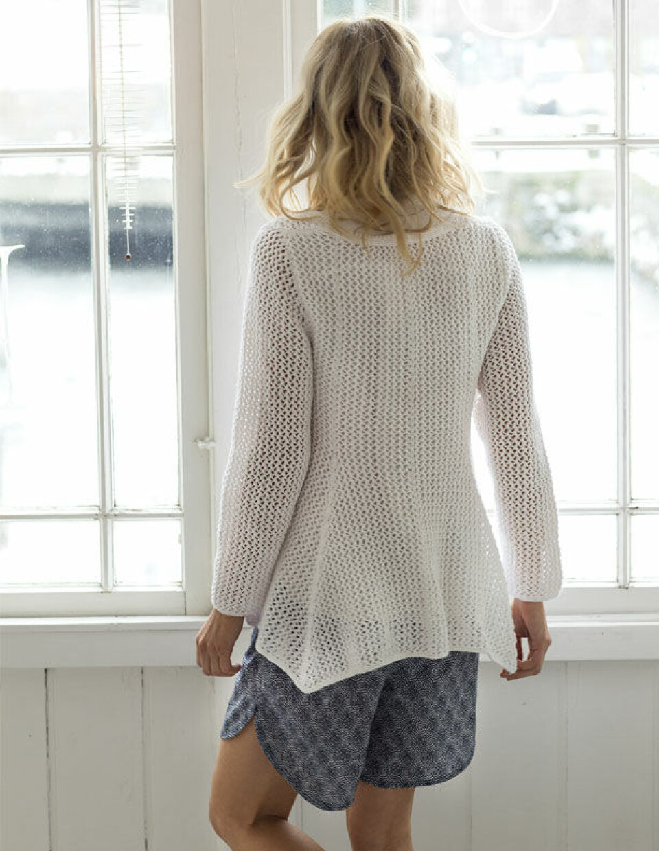 Netbluse med A-facon