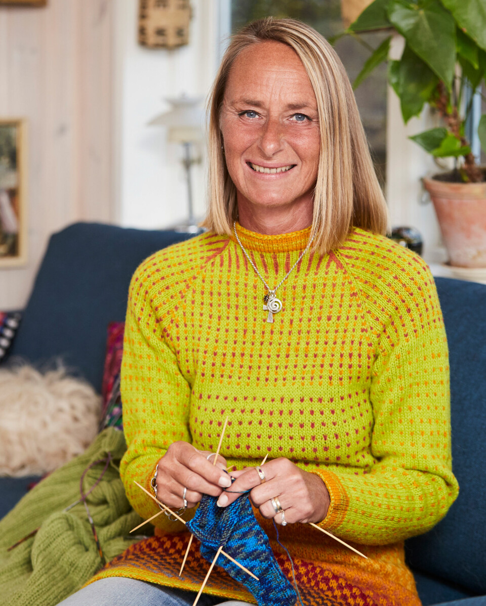 Mette Walther strikkede sig ud af en depression.
