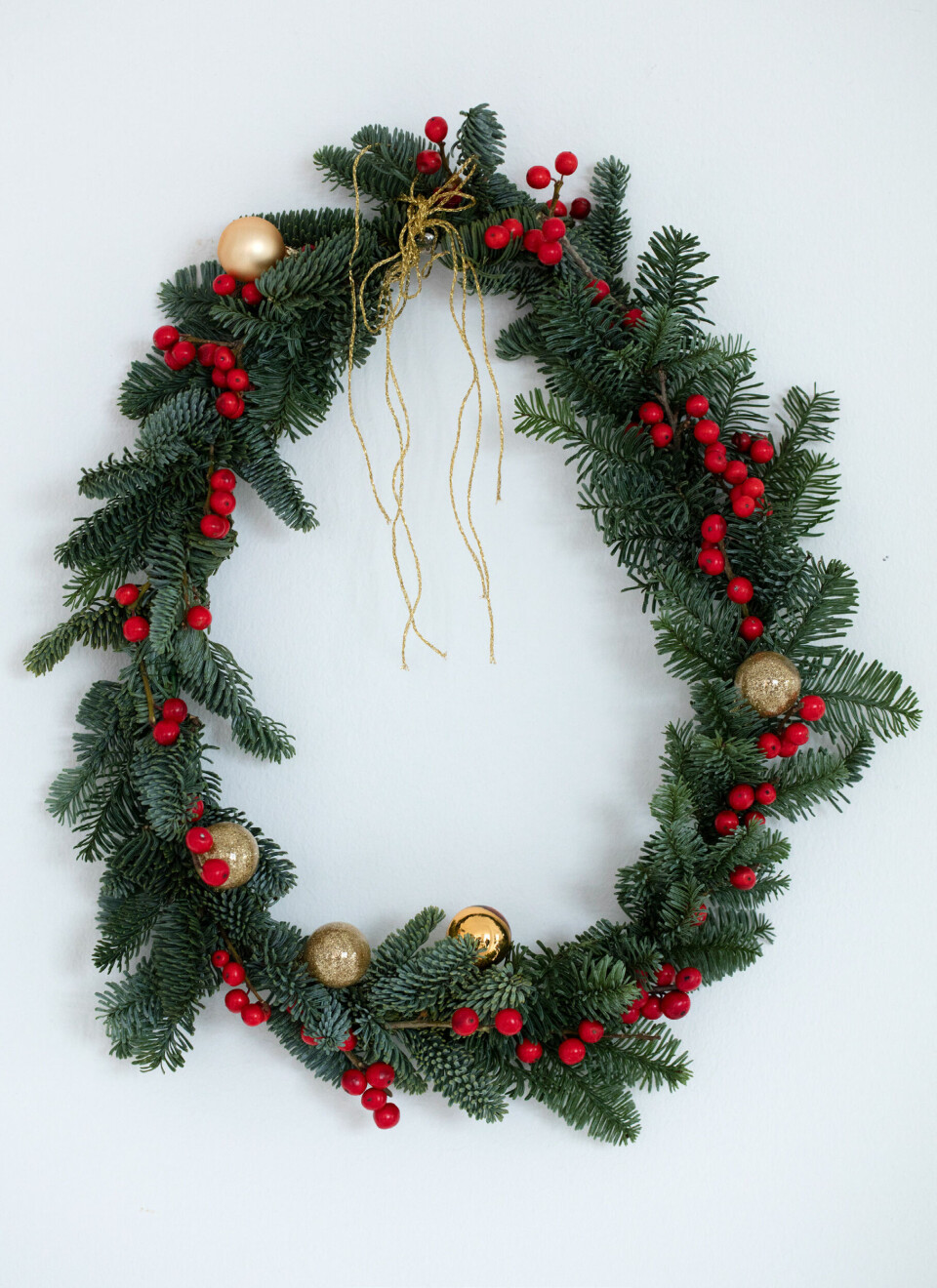 Grankrans juleborddækning