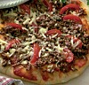 Pizza med hakket oksekød