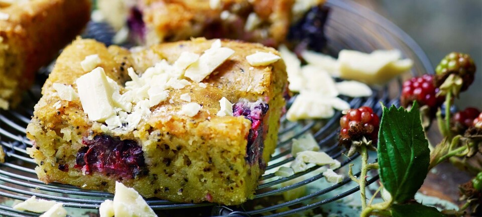 Skøn blondie med brombær