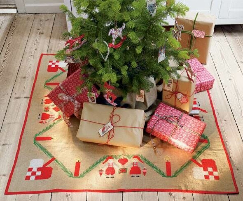 Brodér dit eget juletræstæppe