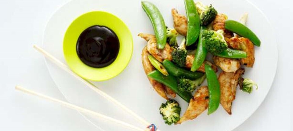 Wokkylling med grønt