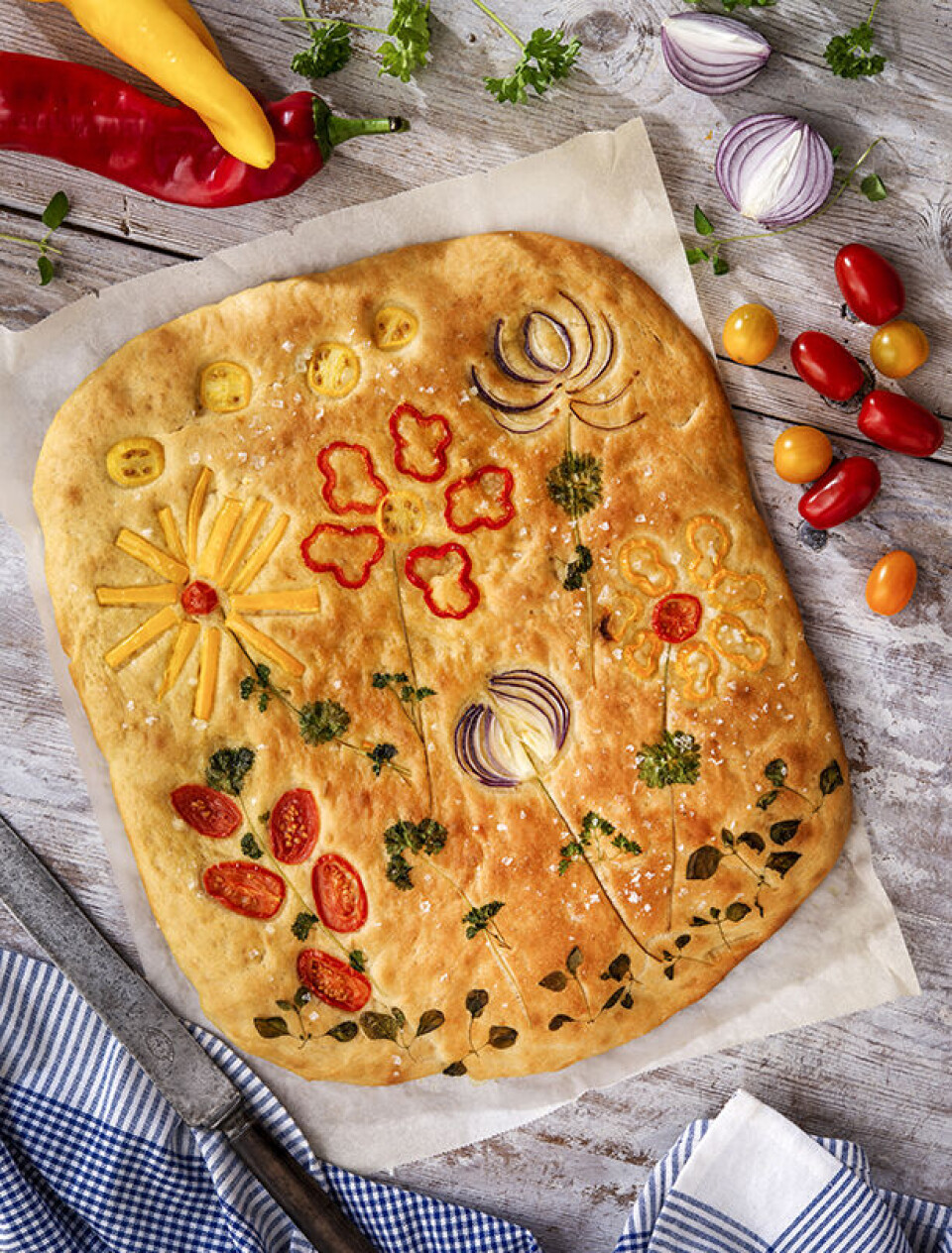 Focaccia - nemt og smukt brød i bradepande