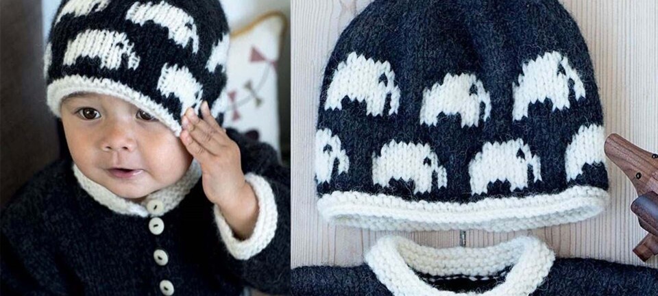 Strik selv: SkĂžn hue med elefanter