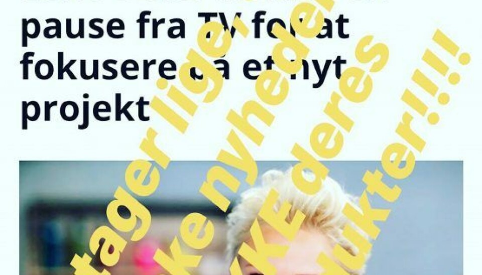 Billede 2 - De falske reklamer ligner en artikel fra ekstrabladet.dk, men hverken mediet eller tv-værterne har noget med dem at gøre.