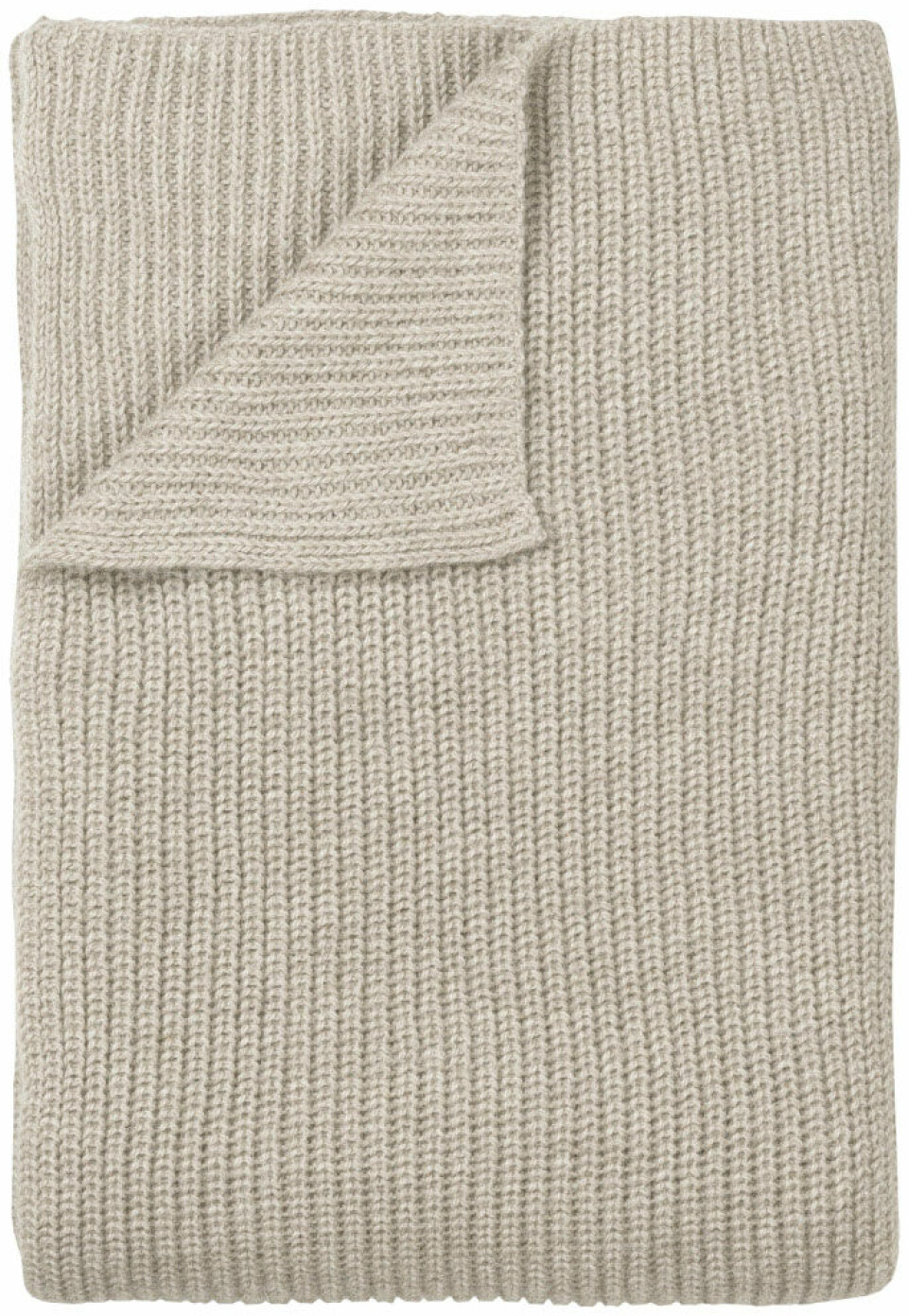 Ribstrækket plaid, håndlavet i Boloivia i babylamauld, fra det bæredygtige brand Aiayu, 130 x 160 cm, 3.999 kr.