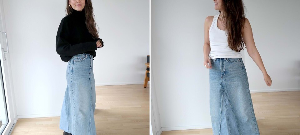 Lav selv: Lang denim-nederdel er sæsonen store hit