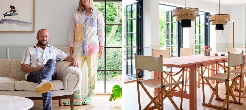 Christine og Rasmus har forvandlet et parcelhus til en ægte amerikansk drøm af et sommerhus