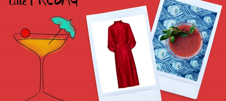 Lady in red og en iskold jordbærmartini – dét er lille fredag