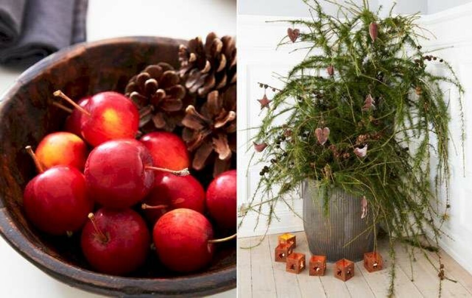 Julebolig: Rustik og naturlig