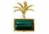 ROXY GREEN PALM EARRING