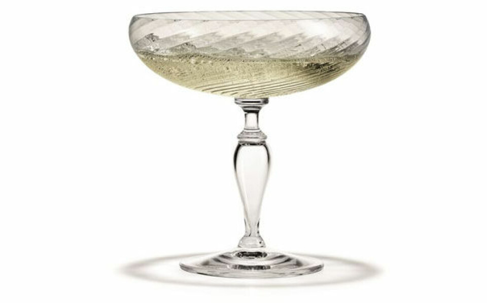 Regina champagneglas fra Holmegaard