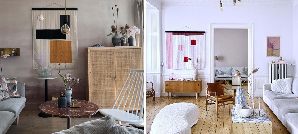 Line syede et unikt tæppe på hospitalet for 13 år siden – nu hitter hendes tæpper på Instagram