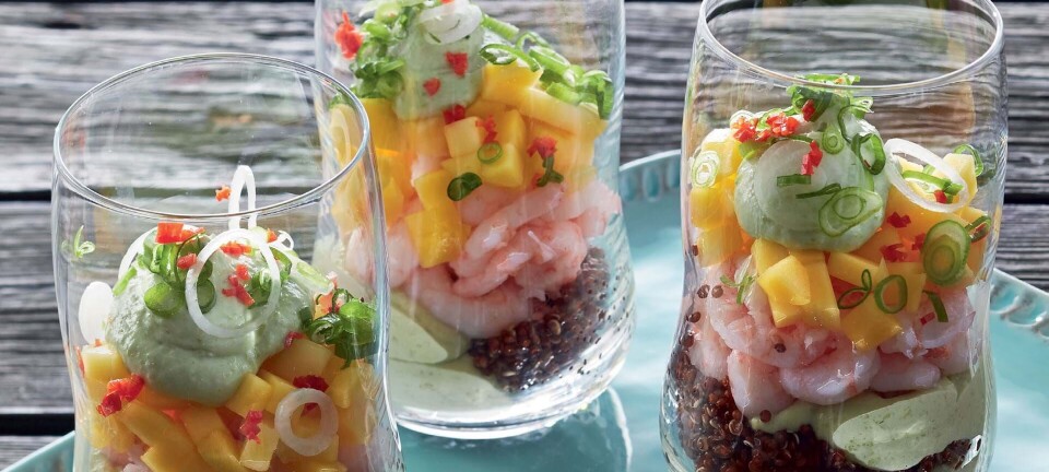 Nem forret: Rejecocktail - med mango og cocktailsauce