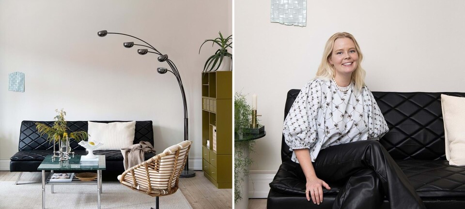 Amanda har bevaret det gamle originale køkken i sin 2-værelses lejlighed