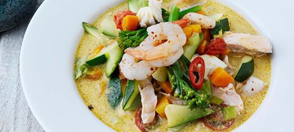 Nem og lækker asiatisk fiskesuppe