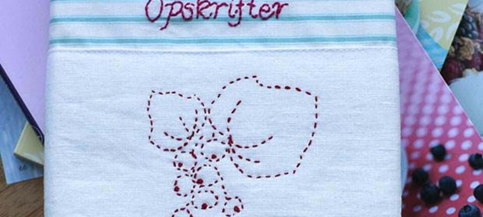 Fin syltebog med broderi