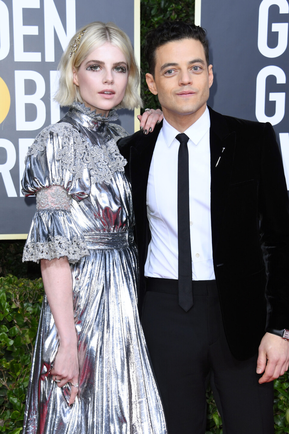 Lucy Boynton and Rami Malek.jpg