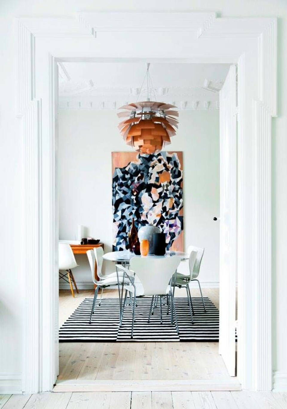 Kunstnerhjem: Klassisk stil & strikket kunst