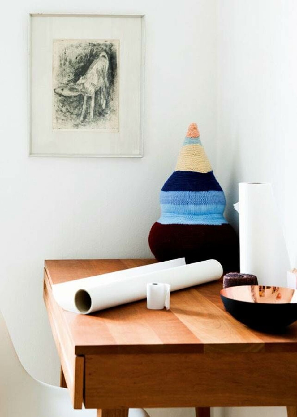 Kunstnerhjem: Klassisk stil & strikket kunst