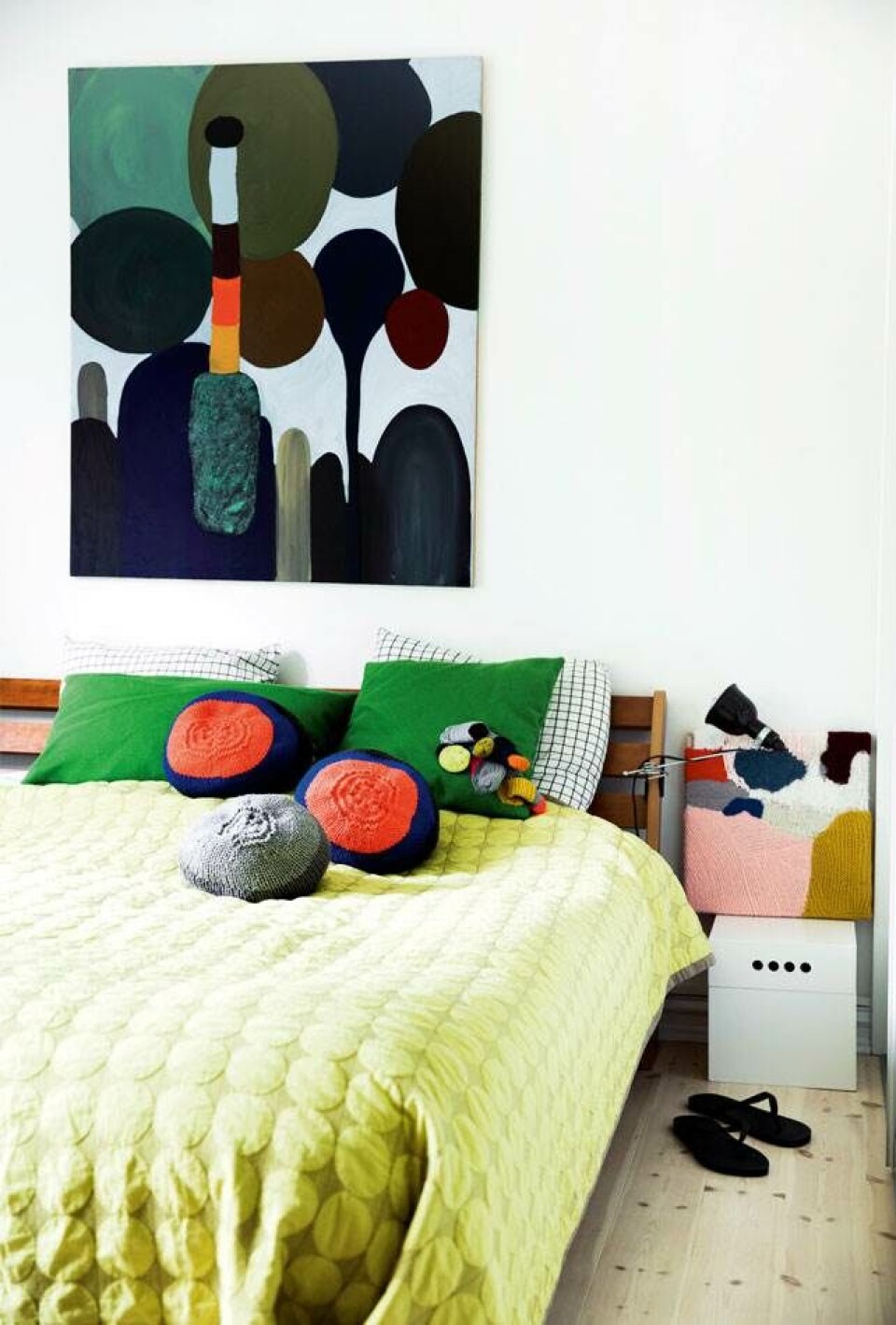 Kunstnerhjem: Klassisk stil & strikket kunst