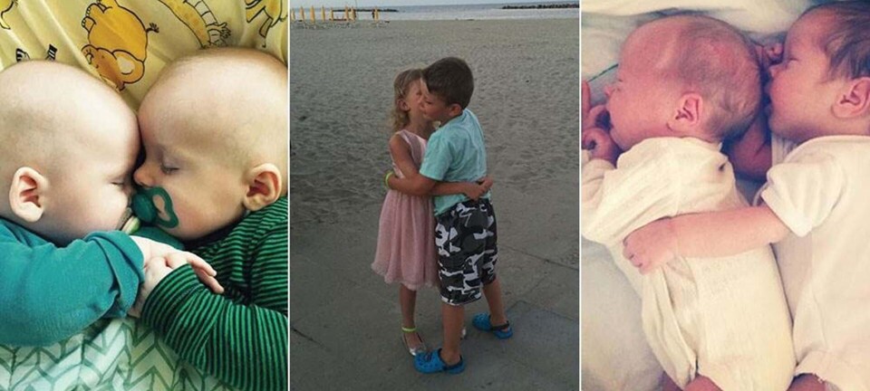 Kærlighed på foto: Når tvillinger elsker hinanden