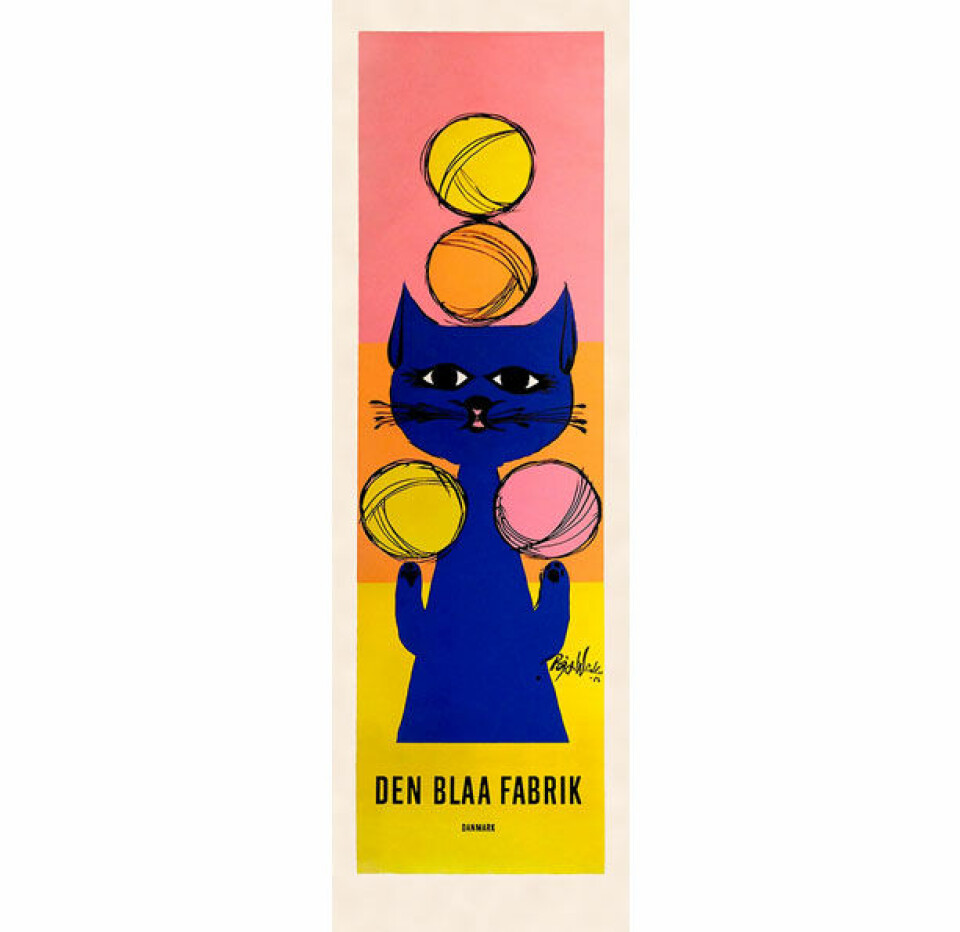 Bjørn Wiinblad plakat Den Blå Fabrik