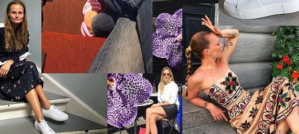 ”Jeg bruger sneakers til alt. Alt! Sommer og vinter, kort og langt, fest og ferie og altid på arbejde”