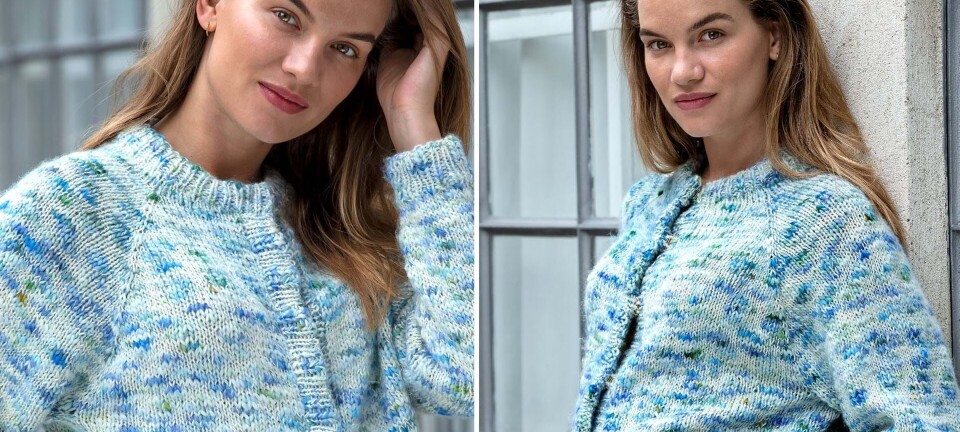 Strik selv: Kort trÞje i flamé garn