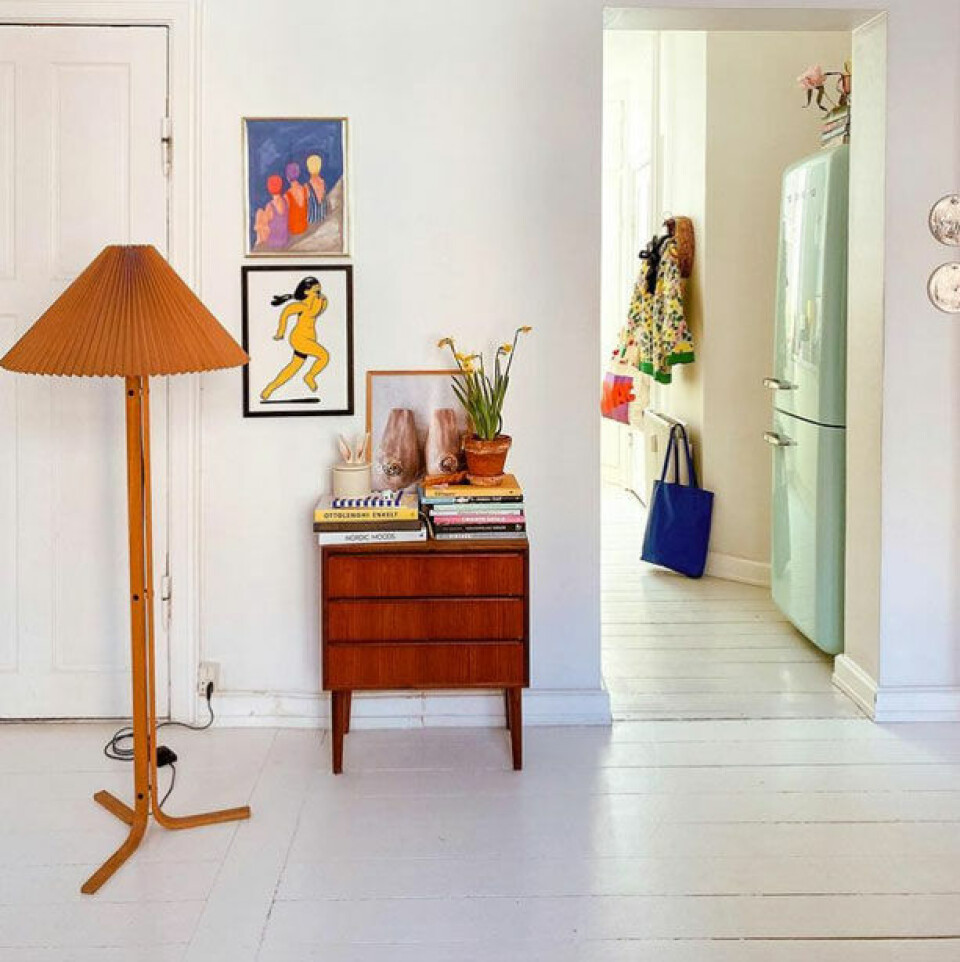 Plakaten fra Huskmitnavn er et af Trines skæve fund.