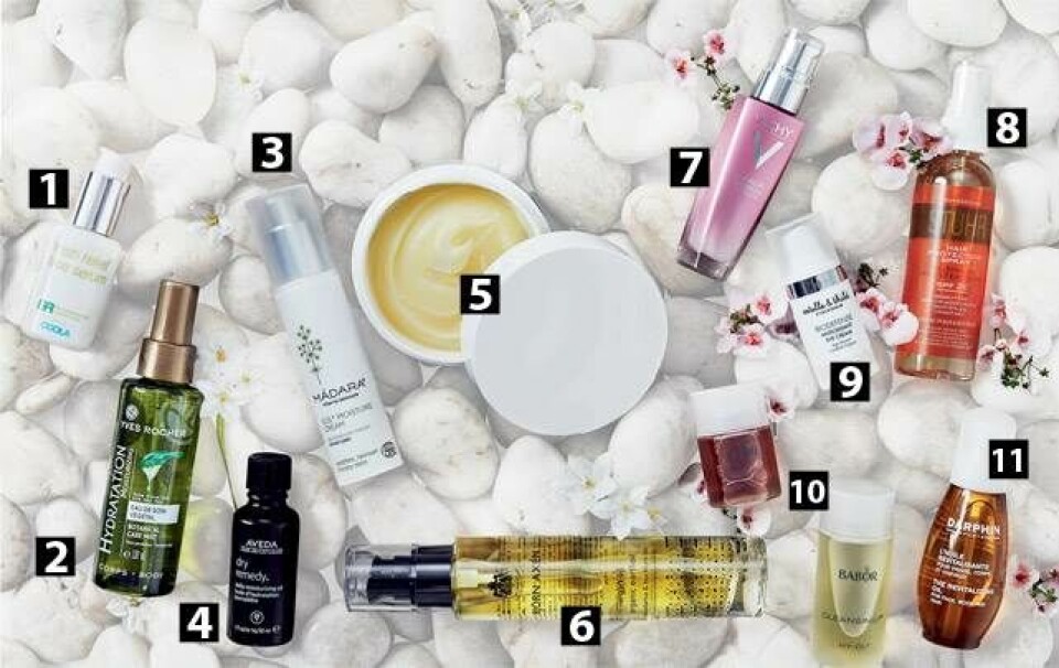 21 særlige produkter til tørt hår og solskadet hud
