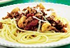 Spaghetti med kødsovs