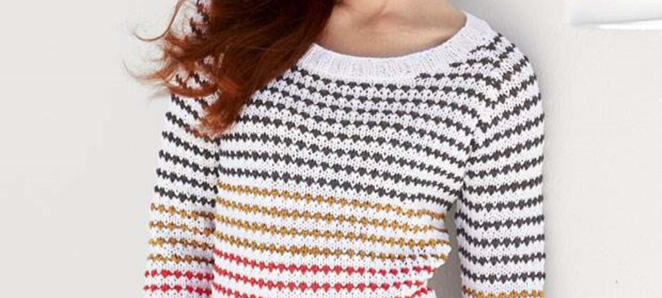 Strik selv: Sømandsbluse med nyt stribemønster