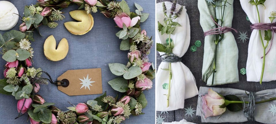 Pynt nytårsbordet med smukke blomster