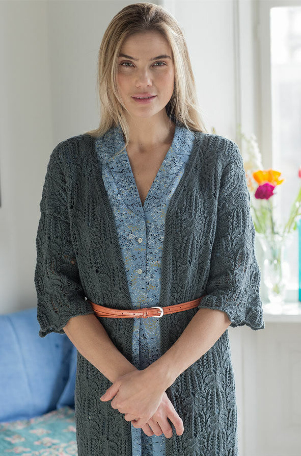 Kimono med hulmønster