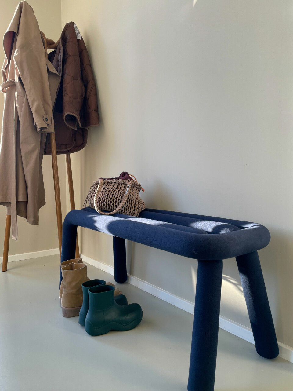 Louises seneste køb til boligen er denne bænk fra Moustache.