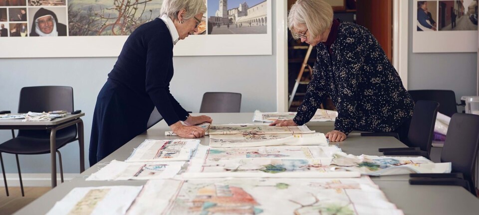 17 kvinder er ved at brodere det smukkeste vægtæppe: ”Broderiet skal ånde og vibrere”