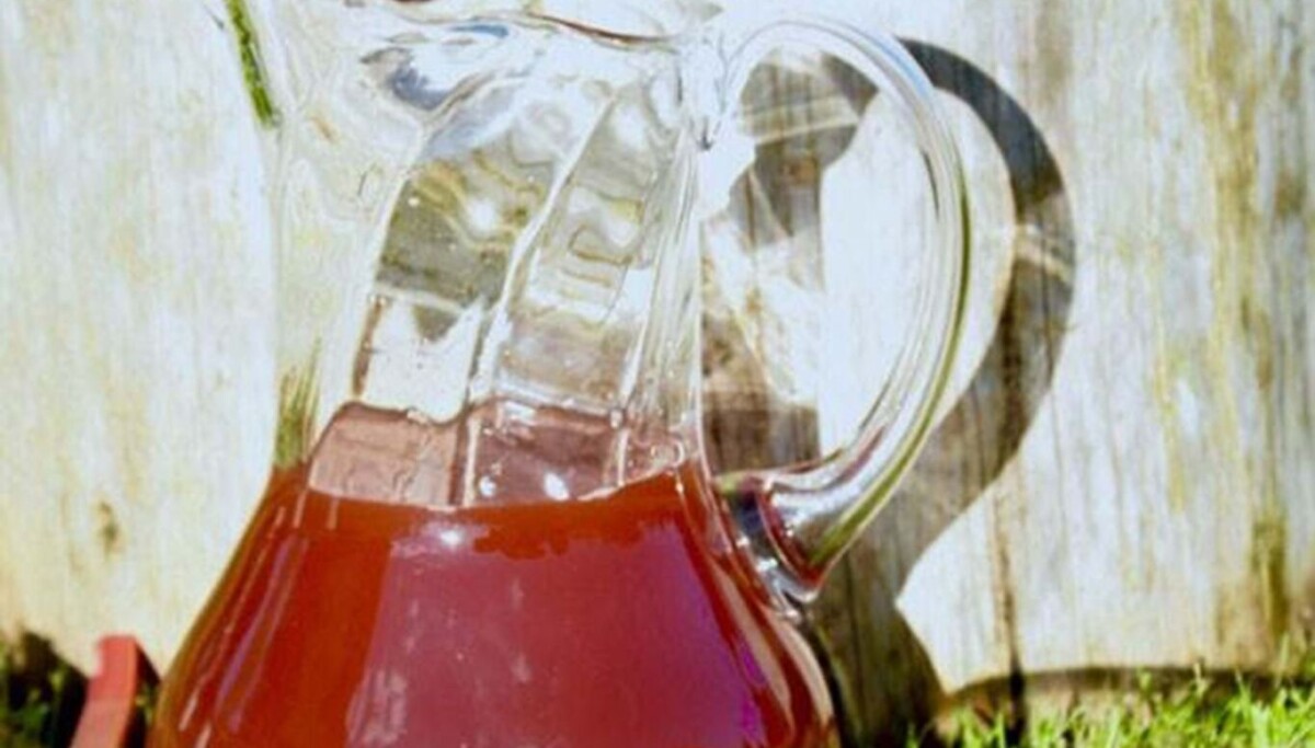 Rabarbersaft med ingefær - Hjemmet