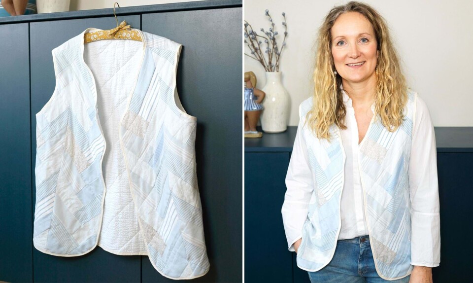 Her får du opskriften på den populære patchworkvest