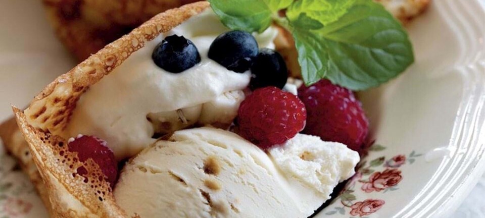 Mormorpandekager med øl og vaniljeis