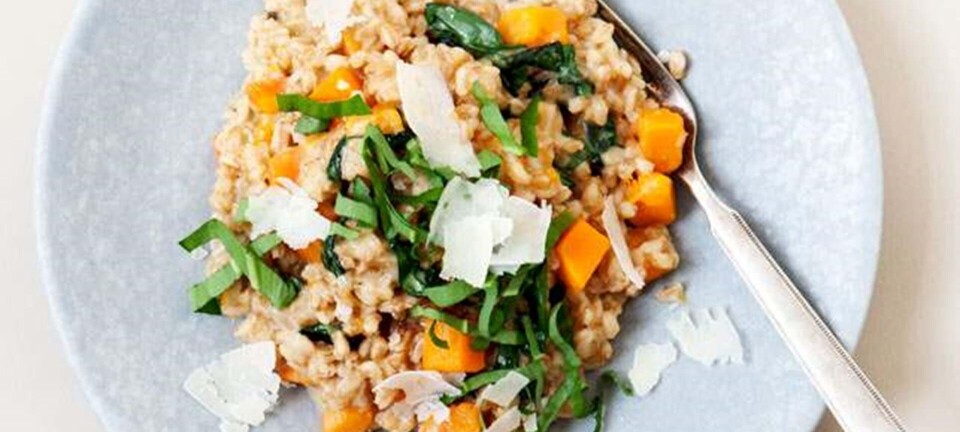 Risotto med ramsløg og perlespelt