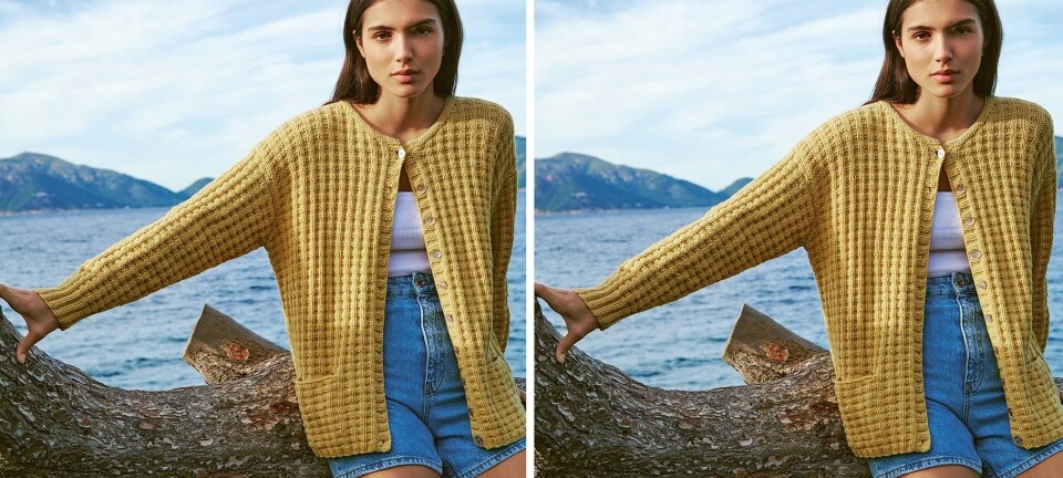 Perfekt til de varme sommernætter: Strik selv denne smukke trøje i fletmønster