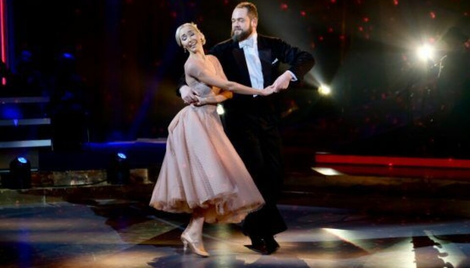 Esben Dalgaard, da han dansede med Mille Funk. (Foto: Bo Nymann)