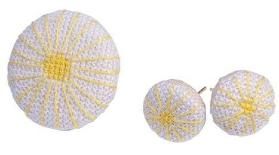 Flot marguerit broche og øreringe